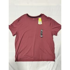 All In Motion Performance Shirt Mens XXL Pink Athletic Stretch Workout Tee NWT
